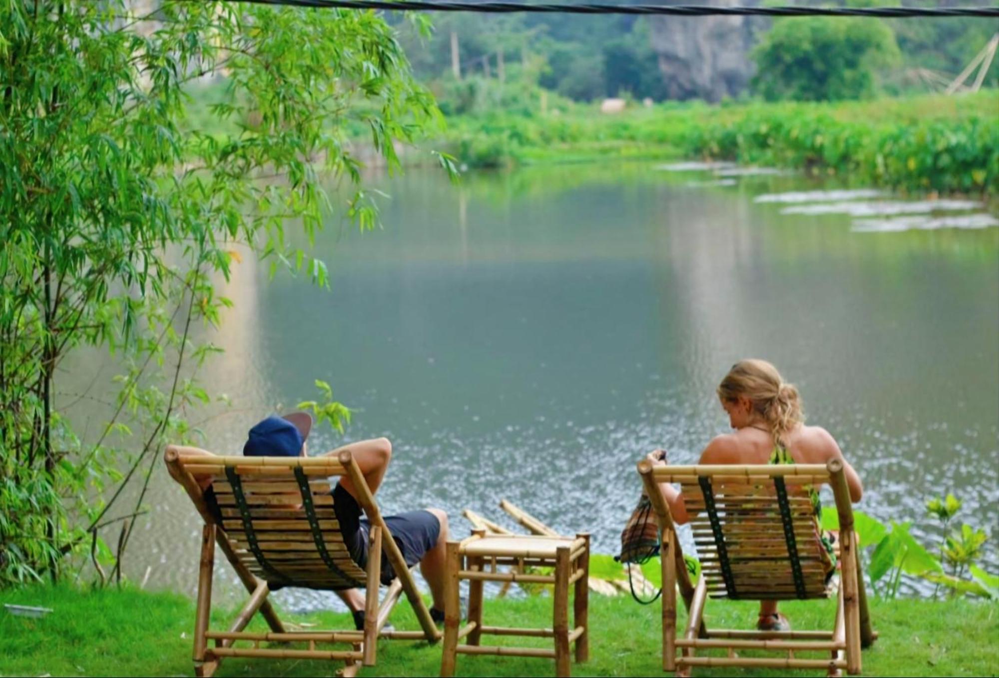 Quoc Khanh Bamboo Homestay Ninh Binh Exterior foto